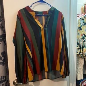 Zara Multicolor Striped Women's Top